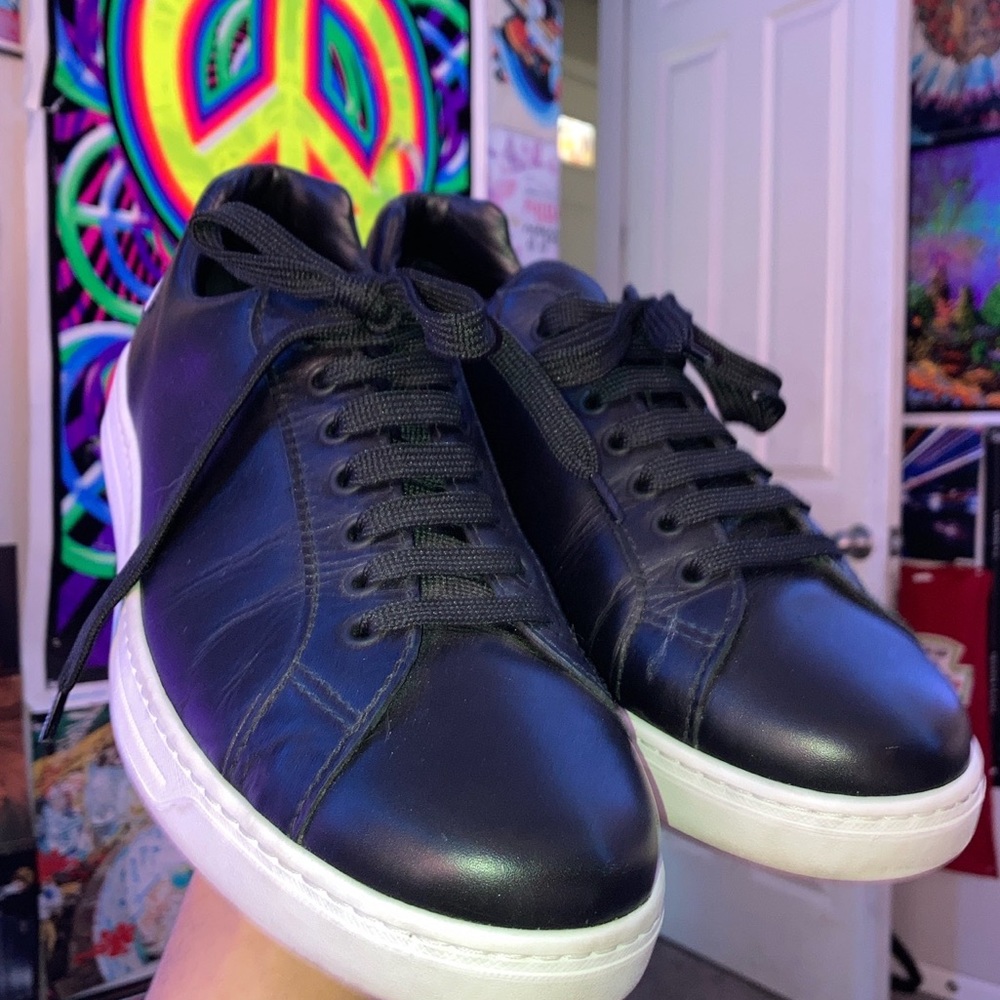 Size 9 black prada sneaker
